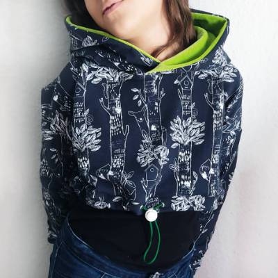 Cropped Hoodie | Waldtiere | Kinder Gr. 104-146 | RÄUBERKIND