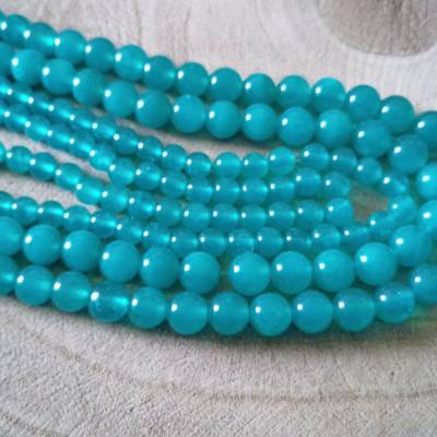 natürliche Chalcedon Perlen 6 mm/ 8 mm Strang Naturperlen