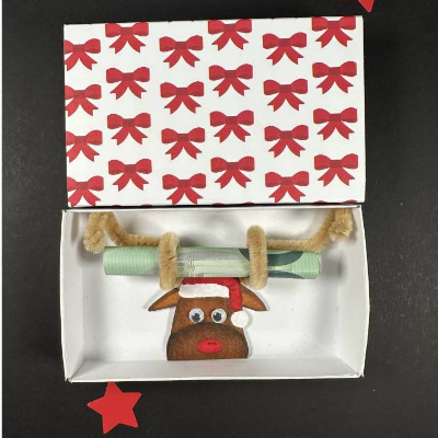 Geldgeschenk für Weihnachten Geschenkschachtel