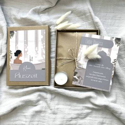 Personalisiertes Geschenk für Frauen, Kleine Auszeit, Wellness Geschenkbox, Selbstliebe