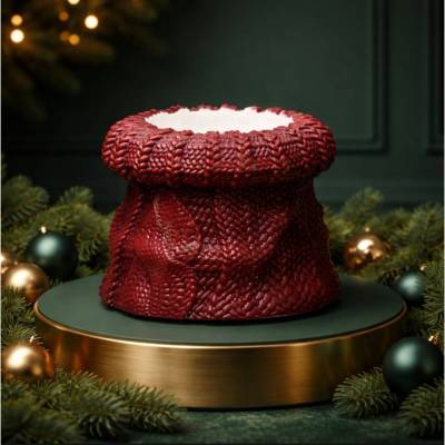 Winter/Weihnachts-Teelichthalter - Strickmuster -