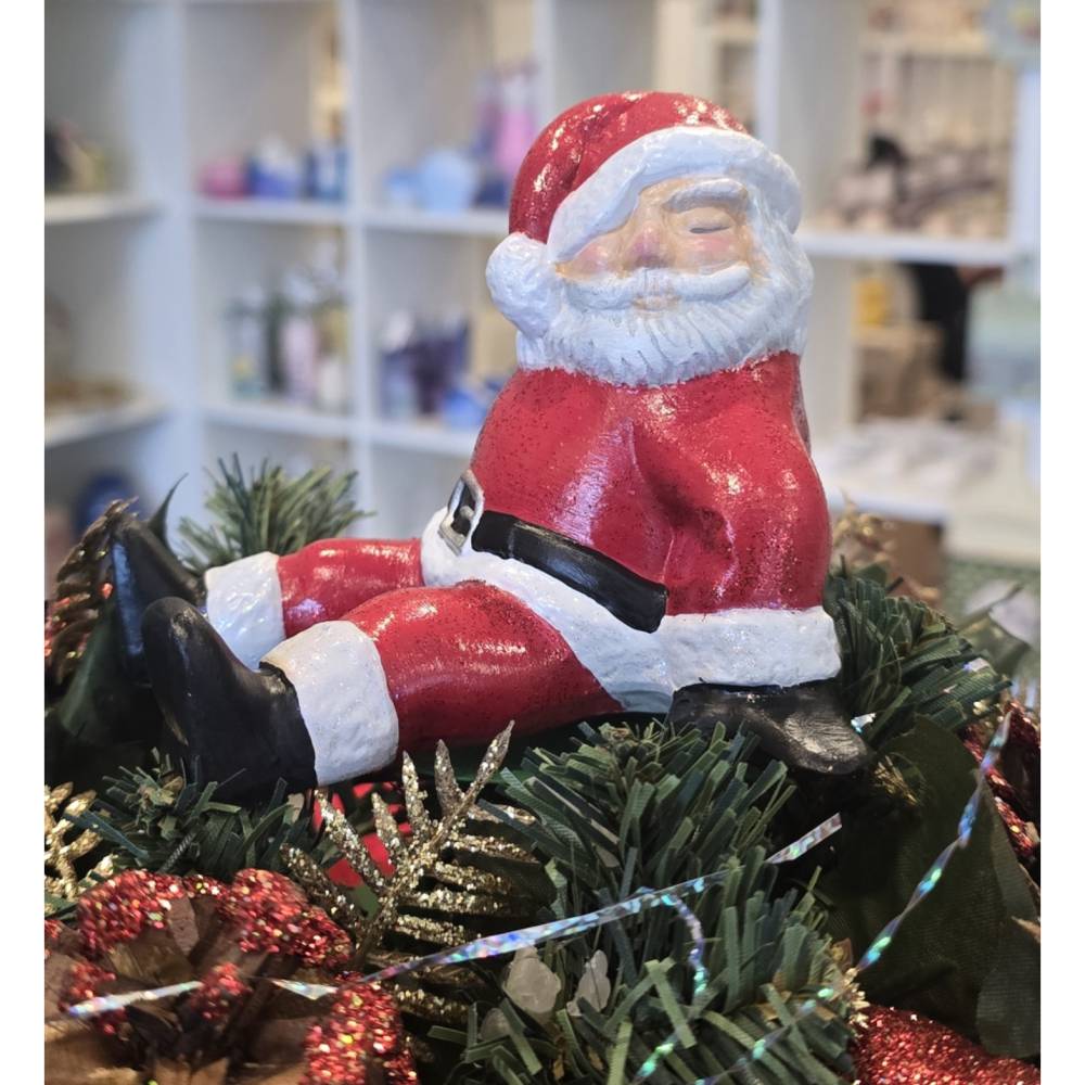 Weihnachtsmann aus Keramik - Weihnachtsdekoration