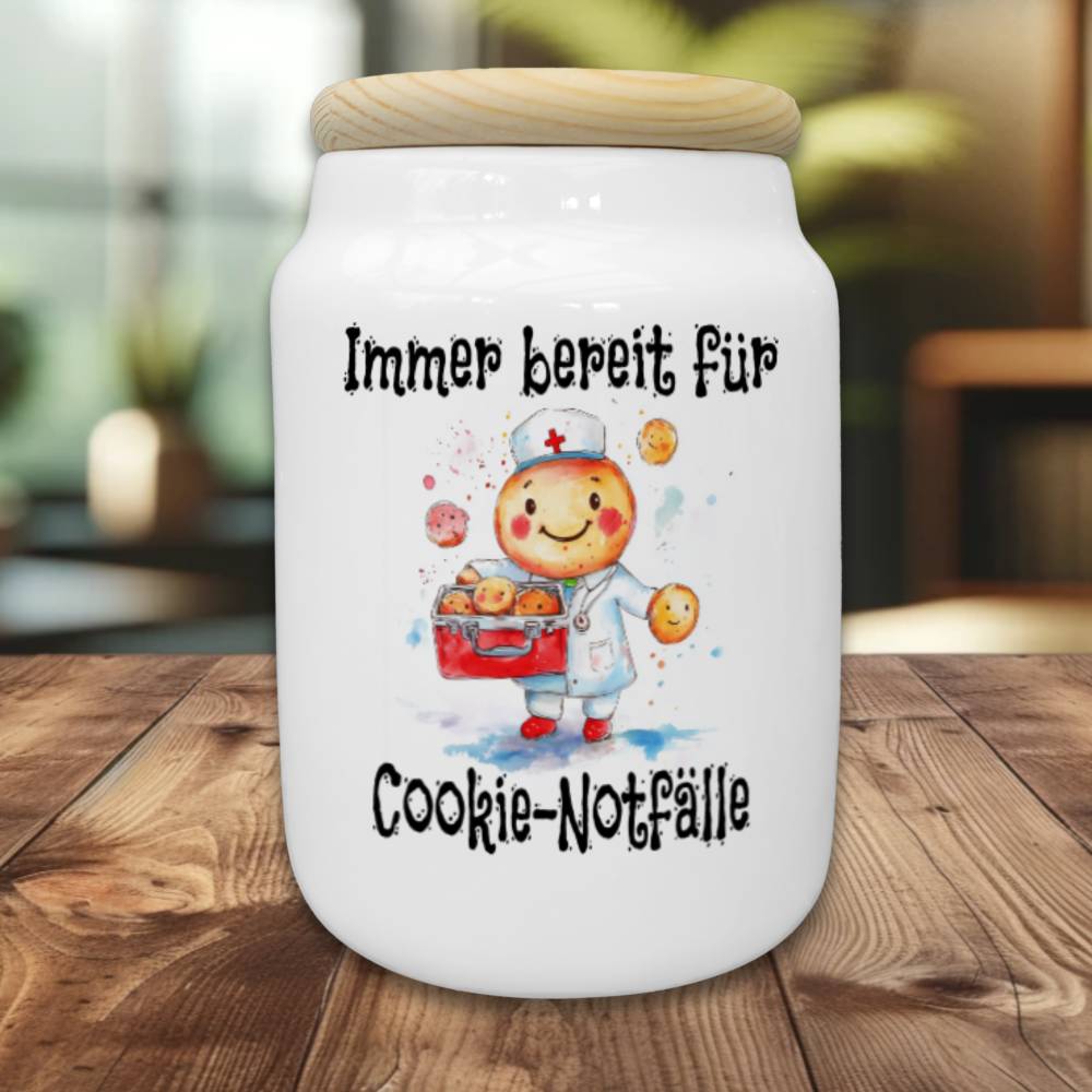 Cookie Dose, Keksdose, lustiger Spruch Cookie Notfälle, Geschenk, Weihnachten, Geburtstag, Anerkennung, Dankeschön