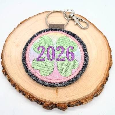 Stickdatei Anhänger Neujahr 2026/2027/2028 ITH