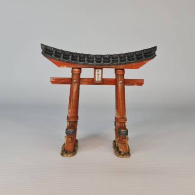 Holz-Torii der Edo-Zeit – Traditionelles 3D-Modell