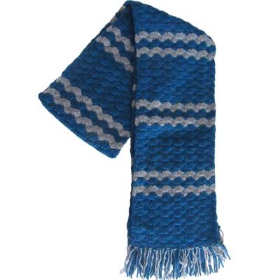 Schal blau-grau