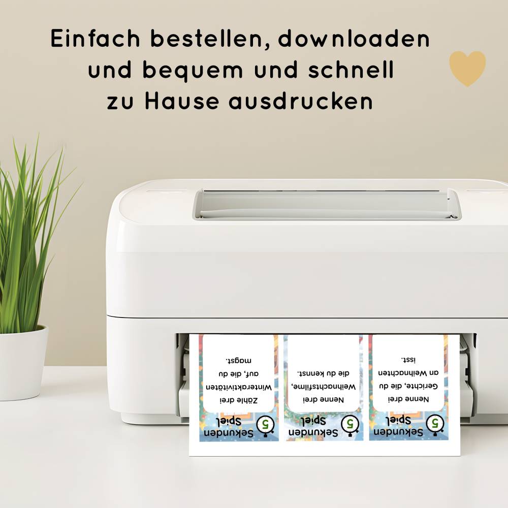 5 Sekunden Weihnachten Spiel für Kinder zum Ausdrucken, schöne Spielidee zum Weihnachtsfest Bild 6