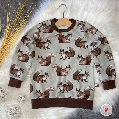 Langarmshirt* Gr.104 * Eichhörnchen
