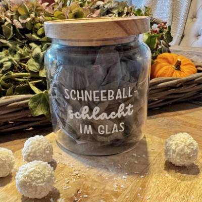 Adventskalender/ Vorratsglas Holzdeckel | Weihnachten | Keksglas |  | Plott | 1270ml | Geschenk zu Weihnachten | Glas |