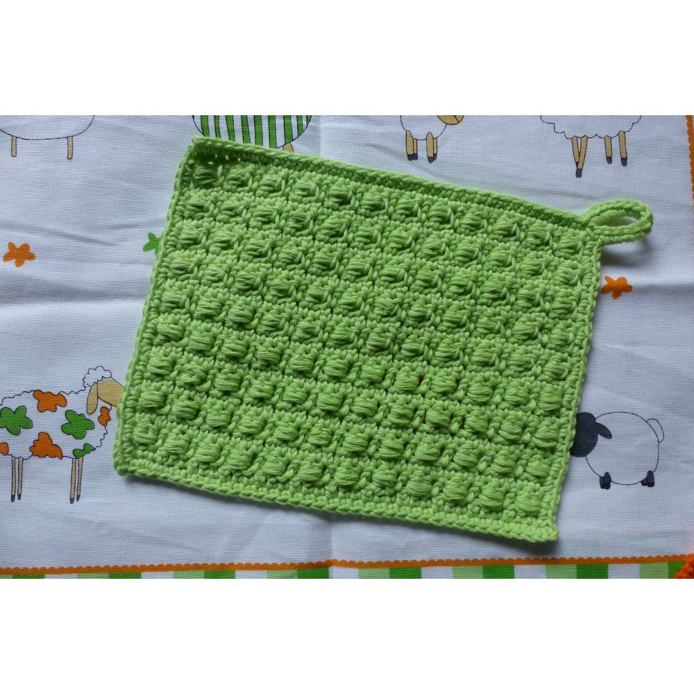 Freebie - Häkelanleitung für ein Spültuch / Topflappen / Topfuntersetzer Bild 1