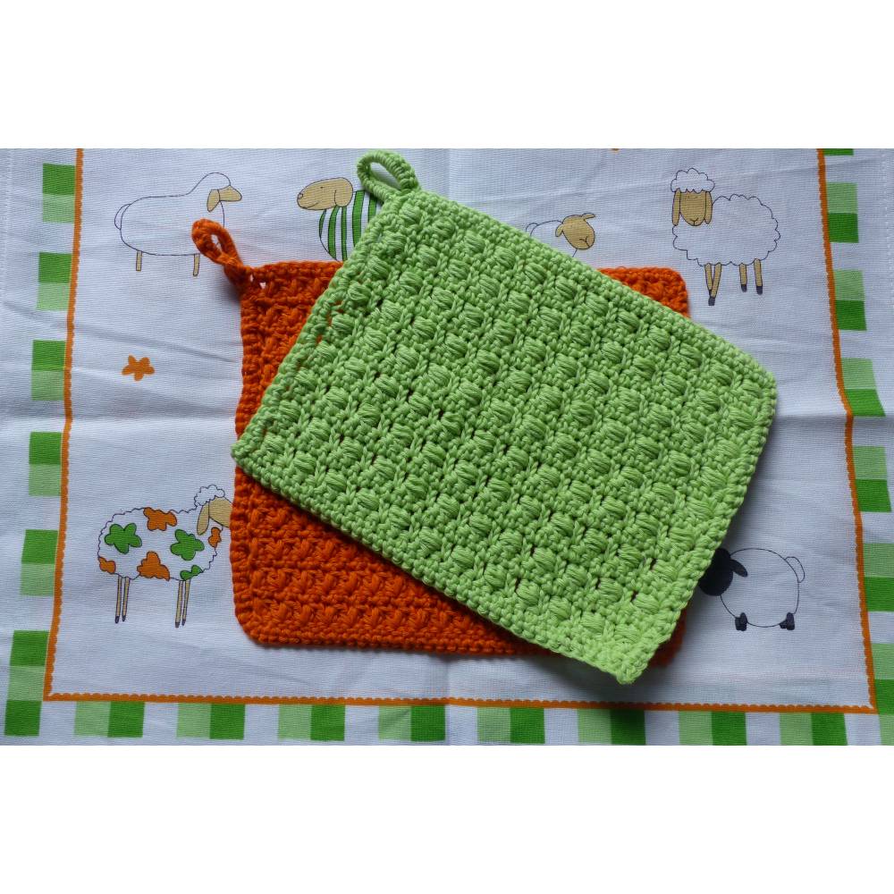 Freebie - Häkelanleitung für ein Spültuch / Topflappen / Topfuntersetzer Bild 4