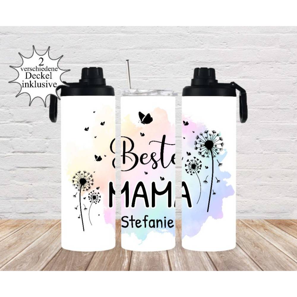 Personalisierter Thermobecher beste Tante Trinkbecher Kaffeebecher to go Becher Geschenkidee