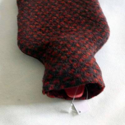 Kleine Wärmflasche, Hülle 100 % Wolle (Merino) gewalkt