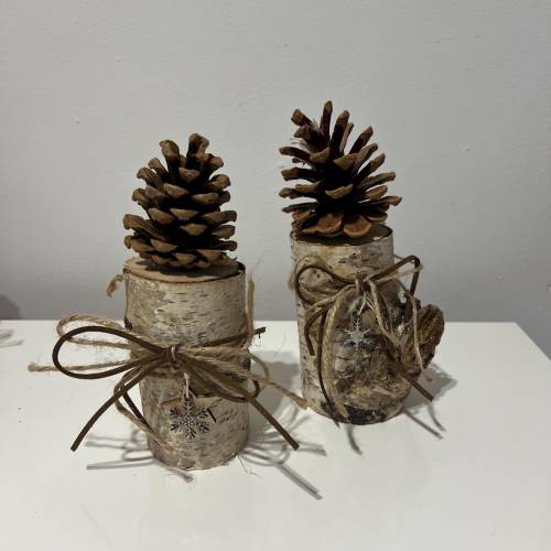 Weihnachtsdeko Baumstämme Mitbringsel Wichtelgeschenk