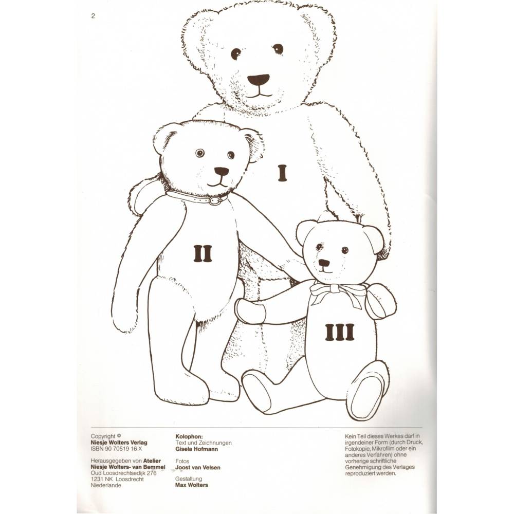 Bären selber machen – Bastelbuch mit Schnittmuster & Anleitung, neuwertig, Anleitungsbogen, Kuschelbär, Bastelheft Bild 5