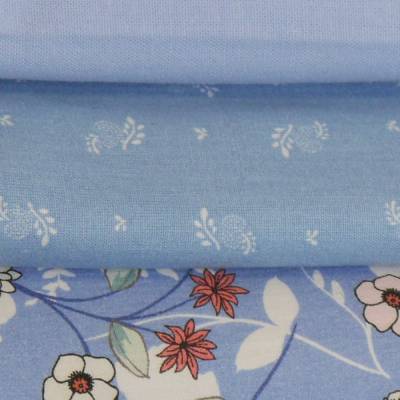 3 Baumwoll-Zuschnitte à 50 x 70 cm