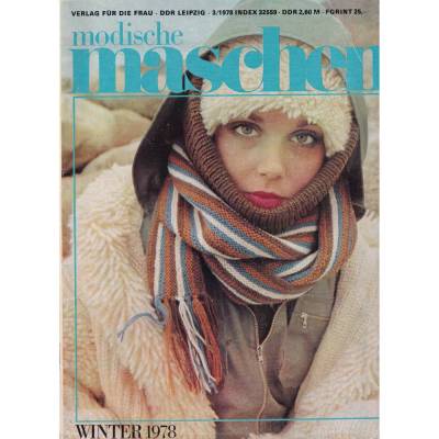 Zeitschrift Modische Maschen 3/78 Winter 1978 DDR Vintage aus den 1970er Jahren 
