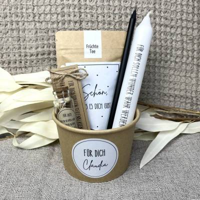Personalisiertes Geschenkset für Frauen gefüllt, Geschenkset Kerze, Geschenkidee Frau, Geburtstagsgeschenk, Mitbringsel