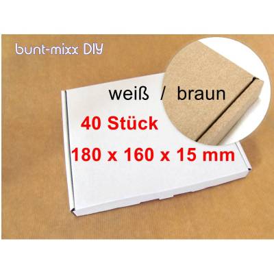 40 Stück Versandkarton WARENPOST International, Großbrief Karton,  19x16,5x2cm, DIN C6, Verpackungsmaterial