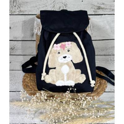 Kindergartenrucksack Mädchen Hund Welpe Kindergarten personalisiert individuelles Geschenk