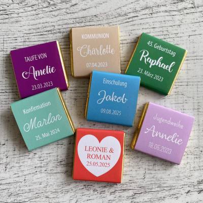 Gastgeschenk Einschulung Schulanfang | Schokolade Schokotäfelchen | personalisiert