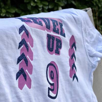 Plotterdatei Geburtstag, Level up, Serie 16