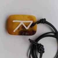 Wikinger Amulett Rune Raido Bernstein