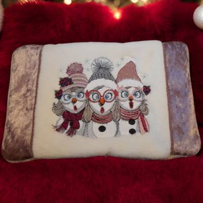 N-KH0010 Kissenbezug für zb. Kirschkernkissen 28x18cm - handmade, bestickt