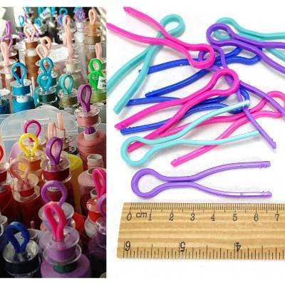 25x Spulenhalter Halter Clip Spule Unterfaden Garnrollen, Ordnung Nähen bobbins Material BuntMixxDIY