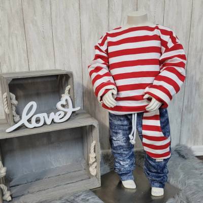 Coole Kombi/ Set im Jeanslook/gestreift  Größe 98/104