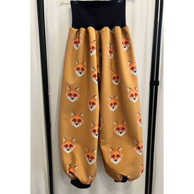 SOFTSHELL  FUCHS *  SENFGELB * SENF *OCKER * ab 0,5 m x 1,45 m breit * Matschhose selber nähen * Nähen für Kinder *