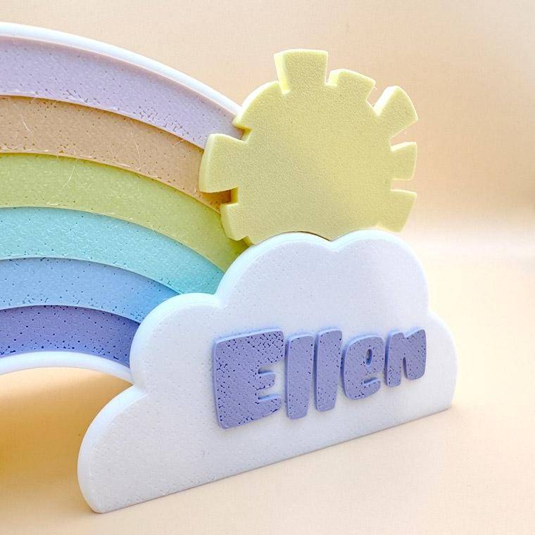 Regenbogen Spardose pastell - personalisierbar Bild 4