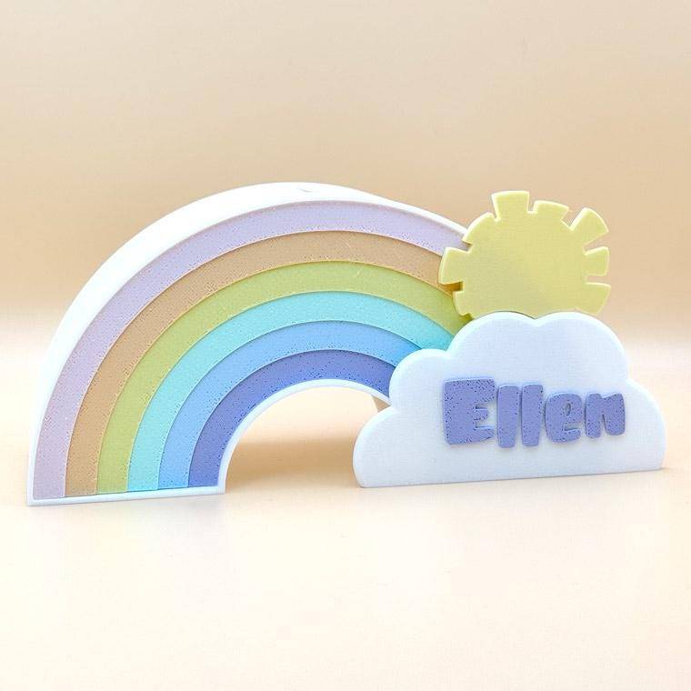 Regenbogen Spardose pastell - personalisierbar Bild 7