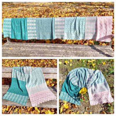 Tuch WINTERBLUMEN | Strickanleitung