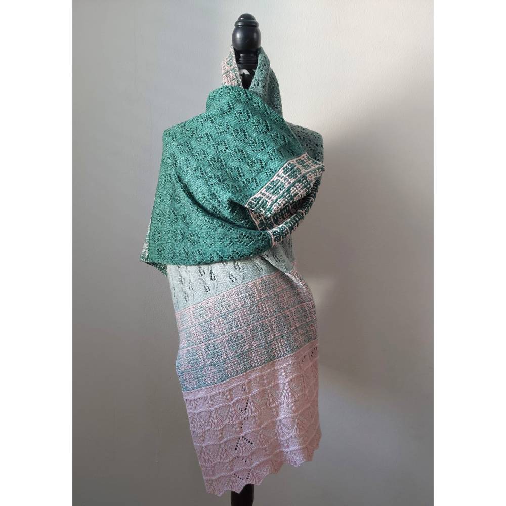 Tuch WINTERBLUMEN | Strickanleitung Bild 2