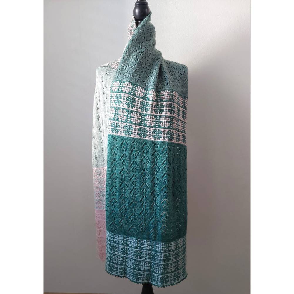 Tuch WINTERBLUMEN | Strickanleitung Bild 5