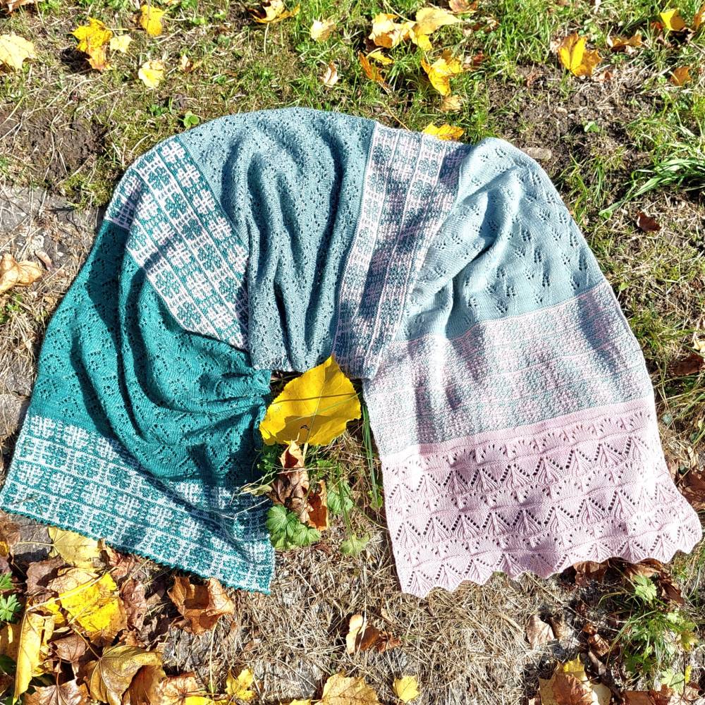 Tuch WINTERBLUMEN | Strickanleitung Bild 6