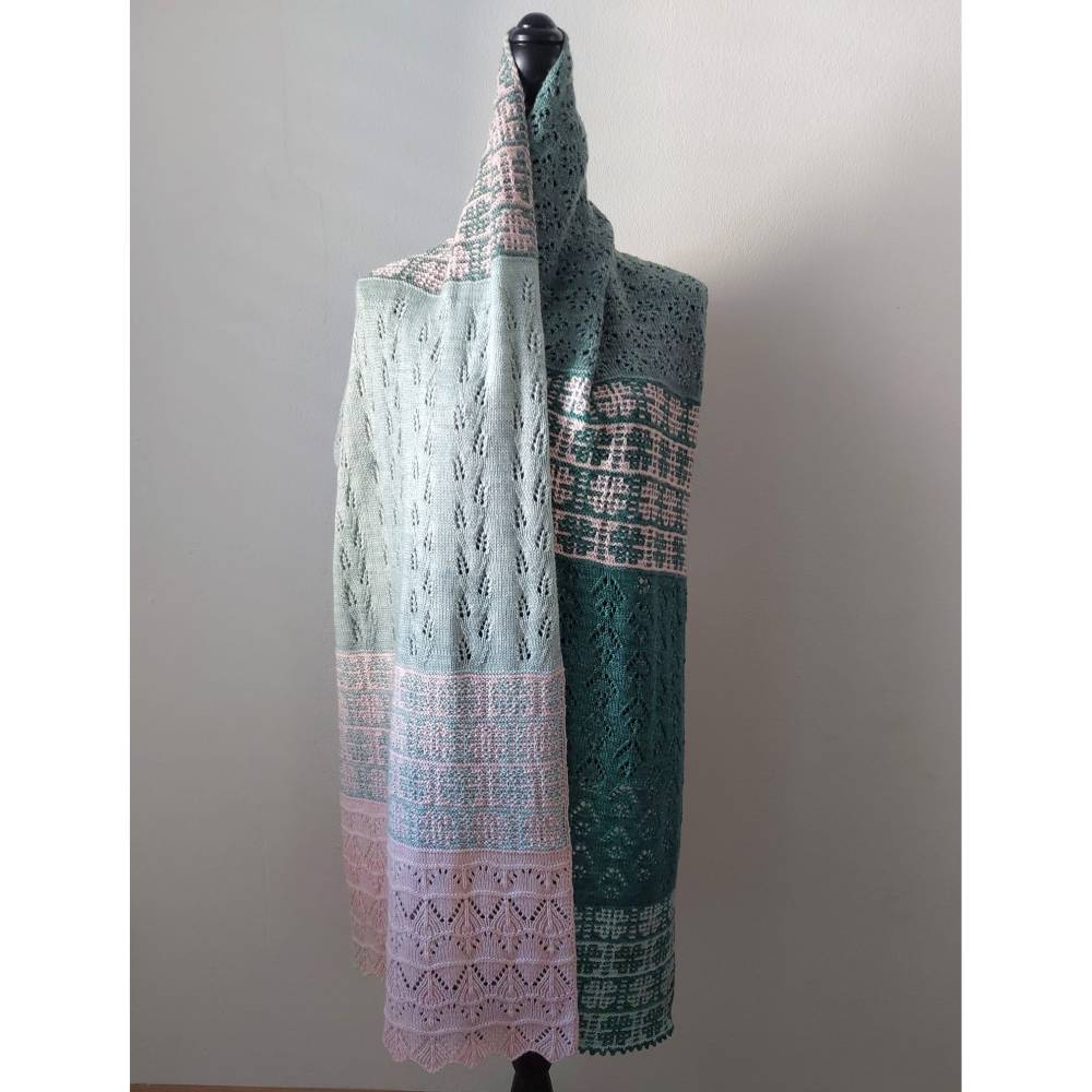 Tuch WINTERBLUMEN | Strickanleitung Bild 7