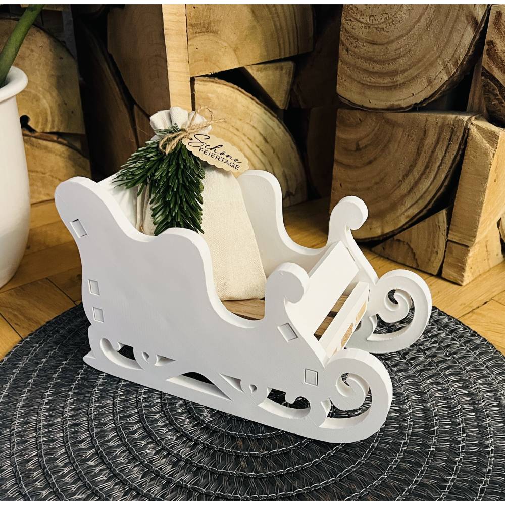 Deko zu Weihnachten, Deko Schlitten Weihnachten, Deko Ideen Winter, Deko Ideen für Weihnachten, Weihnachtsdeko Idee