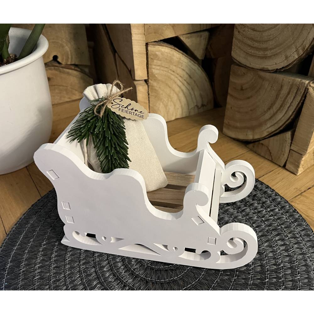 Deko zu Weihnachten, Deko Schlitten Weihnachten, Deko Ideen Winter, Deko Ideen für Weihnachten, Weihnachtsdeko Idee