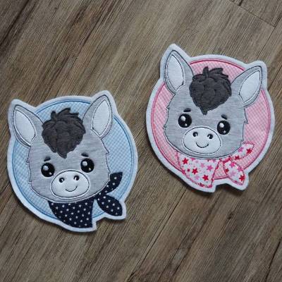 Applikation Esel Button, Patch