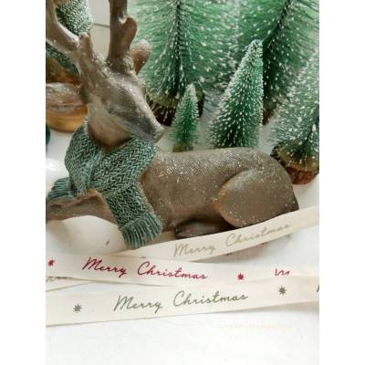 Geschenkband, Weihnachtsband Merry Christmas