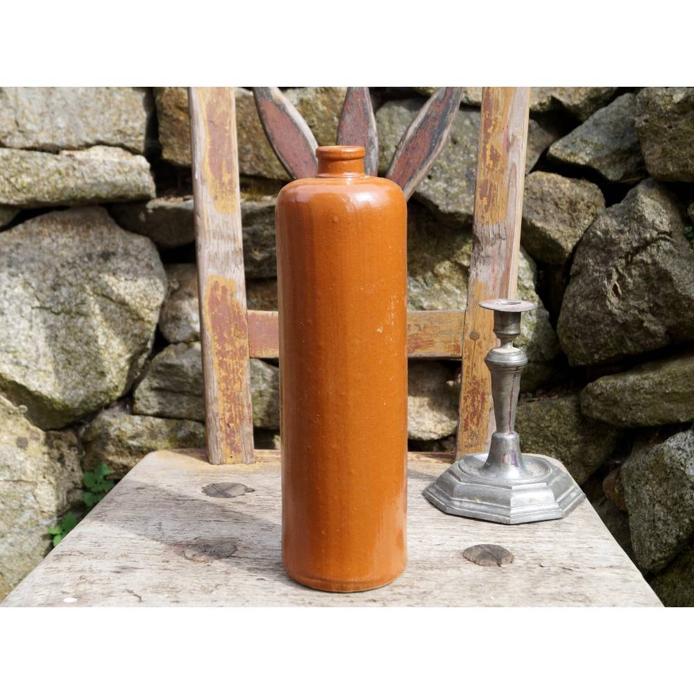 lte Mineralwasserflasche braun Steingut Flasche Keramik Schnapsflasche vintage Mineralwasserkrug rustikale Deko Flaschen