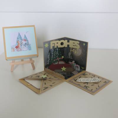 Explosionsbox Weihnachten, Gutschein, Geldgeschenk