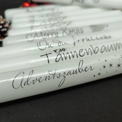 Stabkerze mit individuellem Text