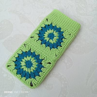 Handgemachte Handyhülle Handytasche Einsteckhülle Schutzhülle, gehäkelt