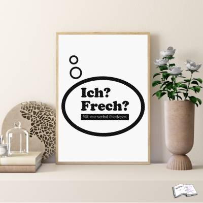 24 Ich frech – Digitales Logo als PNG & SVG für Plotten und Sublimation