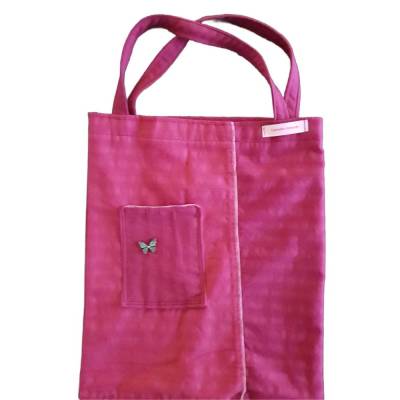 Roter Einkaufsbeutel – Upcycling Stofftasche Unikat Handgemacht aus Baumwolle