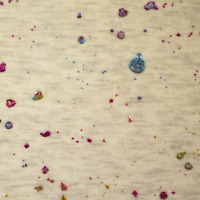 Farsund Alpenfleece Sprenkel meliert naturweiß (1m/17,-€) 