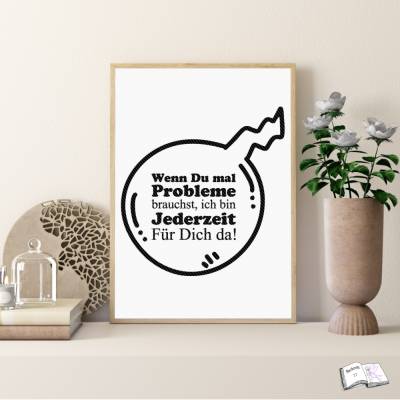 18 Wenn Du mal Probleme – Digitales Plotter & Sublimations-Design als PNG & SVG